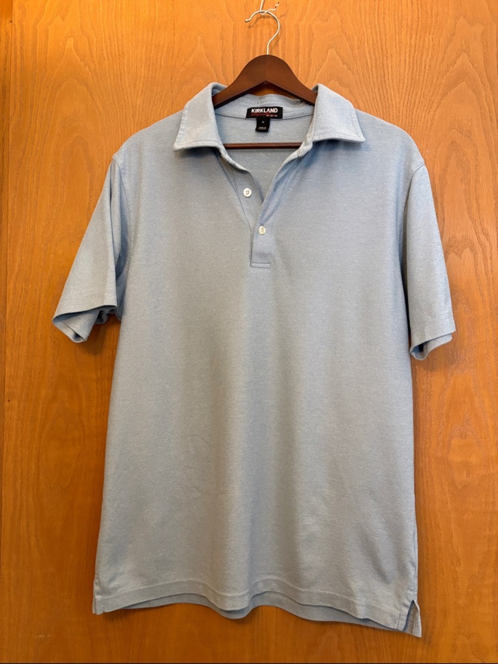 Kirkland Signature Soft Light Blue Men’s Polo